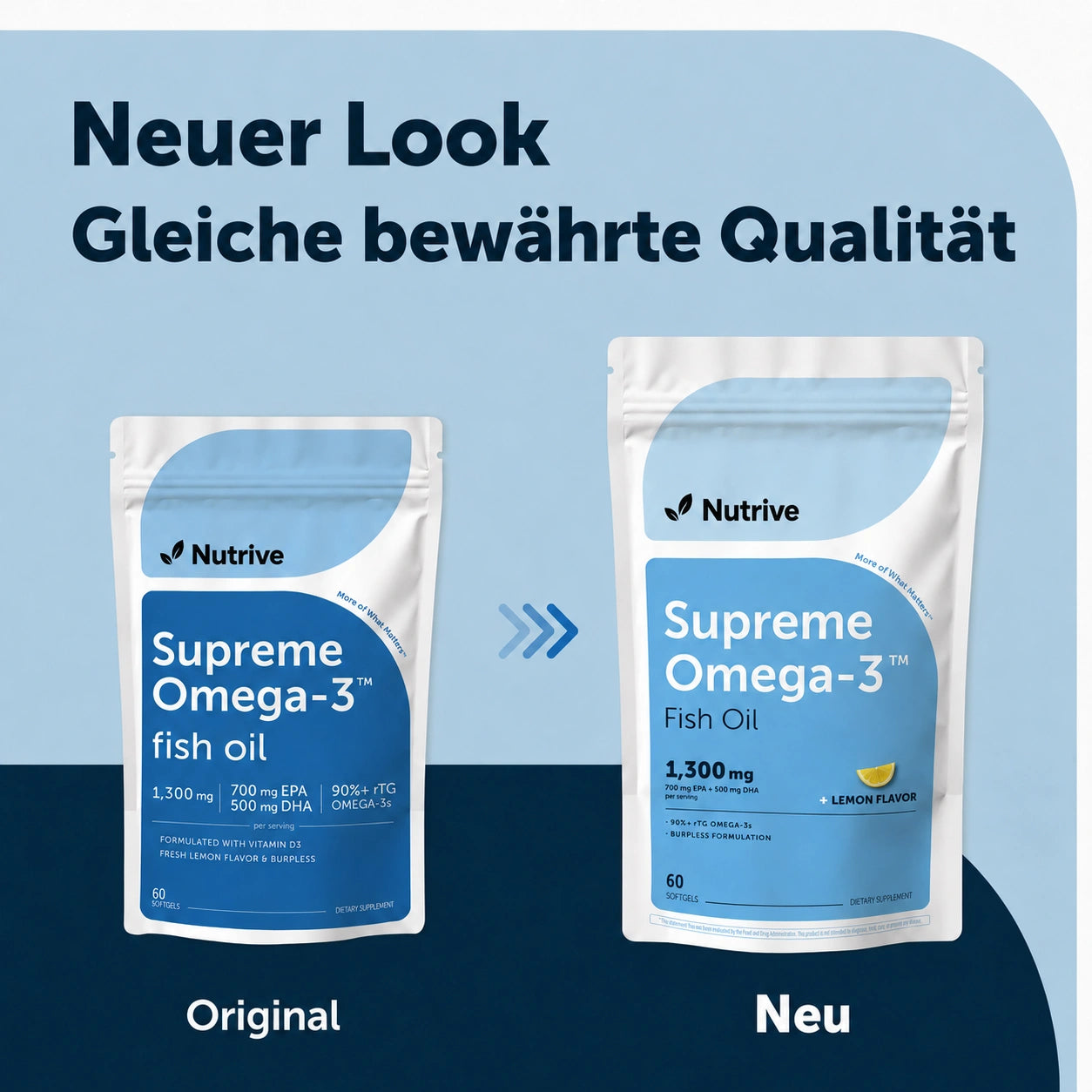 Micro Ingredients Supreme Omega-3-Fischöl mit extrem hohem EPA- und DHA-Gehalt, Softgels ohne Aufstoßen